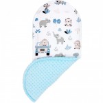 5 delni XXL bombažni komplet Blue Safari Minky 